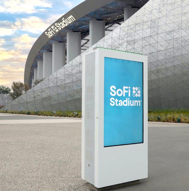 SoFi LA Stadium Village Digital Wayfinding Kiosk